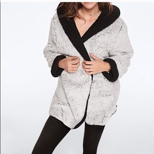 VS Pink Sherpa Cardigan